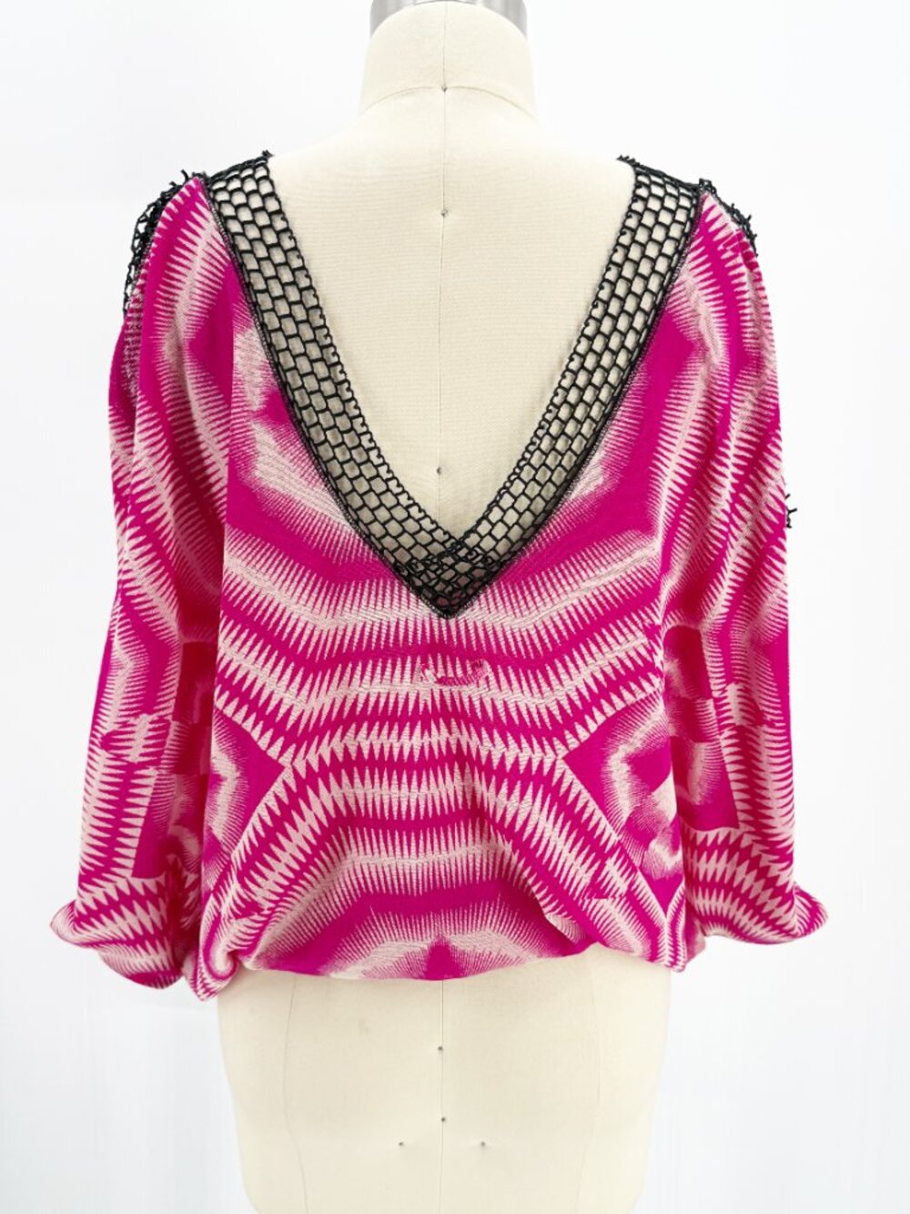 Jean Paul Gaultier Soleil Croche Trim Vaca Top Beach Travel psychedelic - Picture 4 of 10